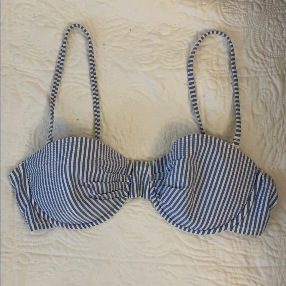 J.Crew Seersucker Bathing Suit